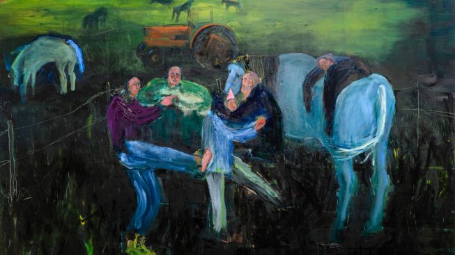 Grace+Metzler,+Milk+House,+Oil+and+Acrylic+on+Canvas,+218,44+x+177,8,+2017-1200